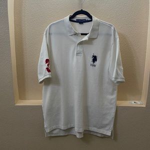White polo short sleeve 2XL